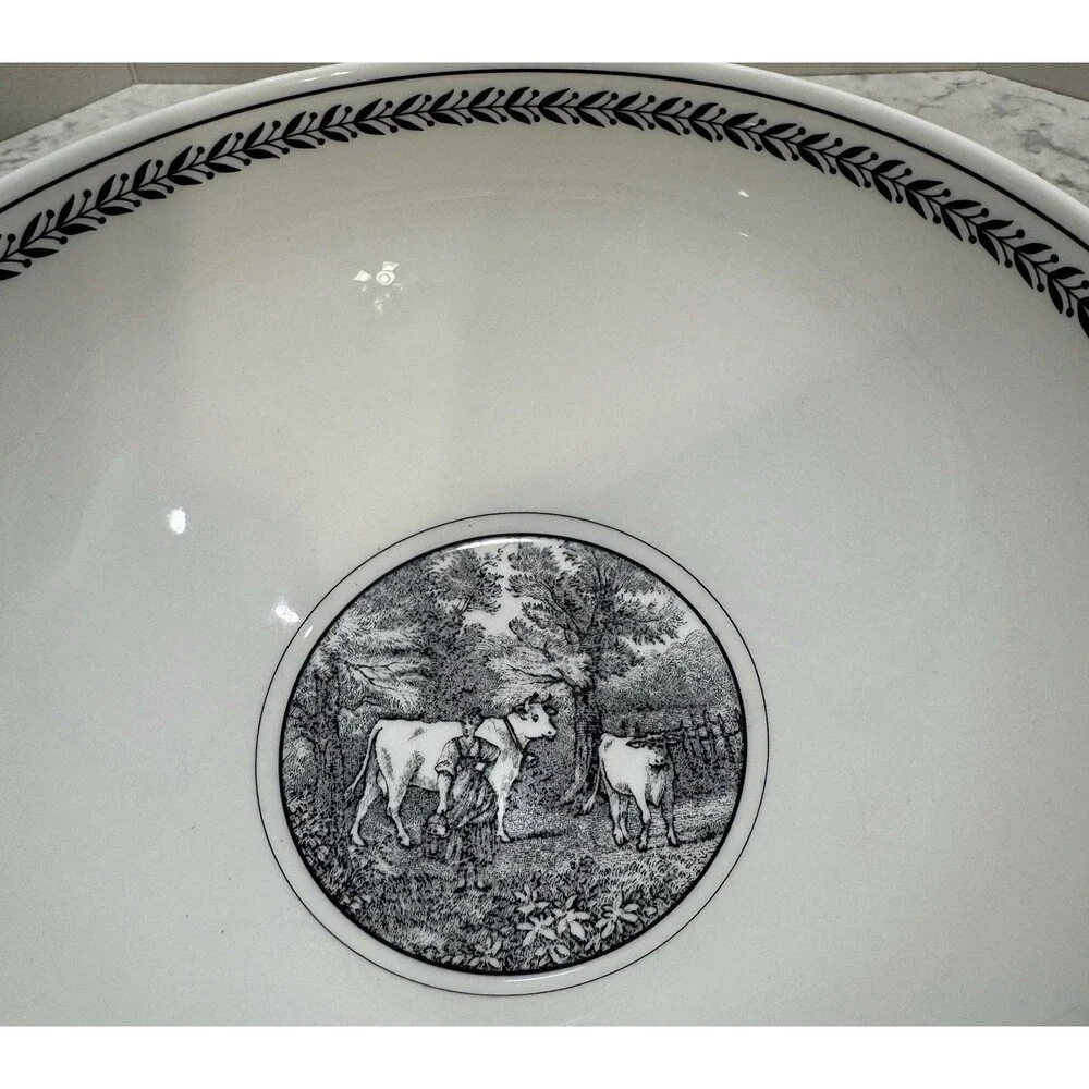 Villeroy & Boch Germany Fine China Audun Ferme Footed Serving Bowl AS IS